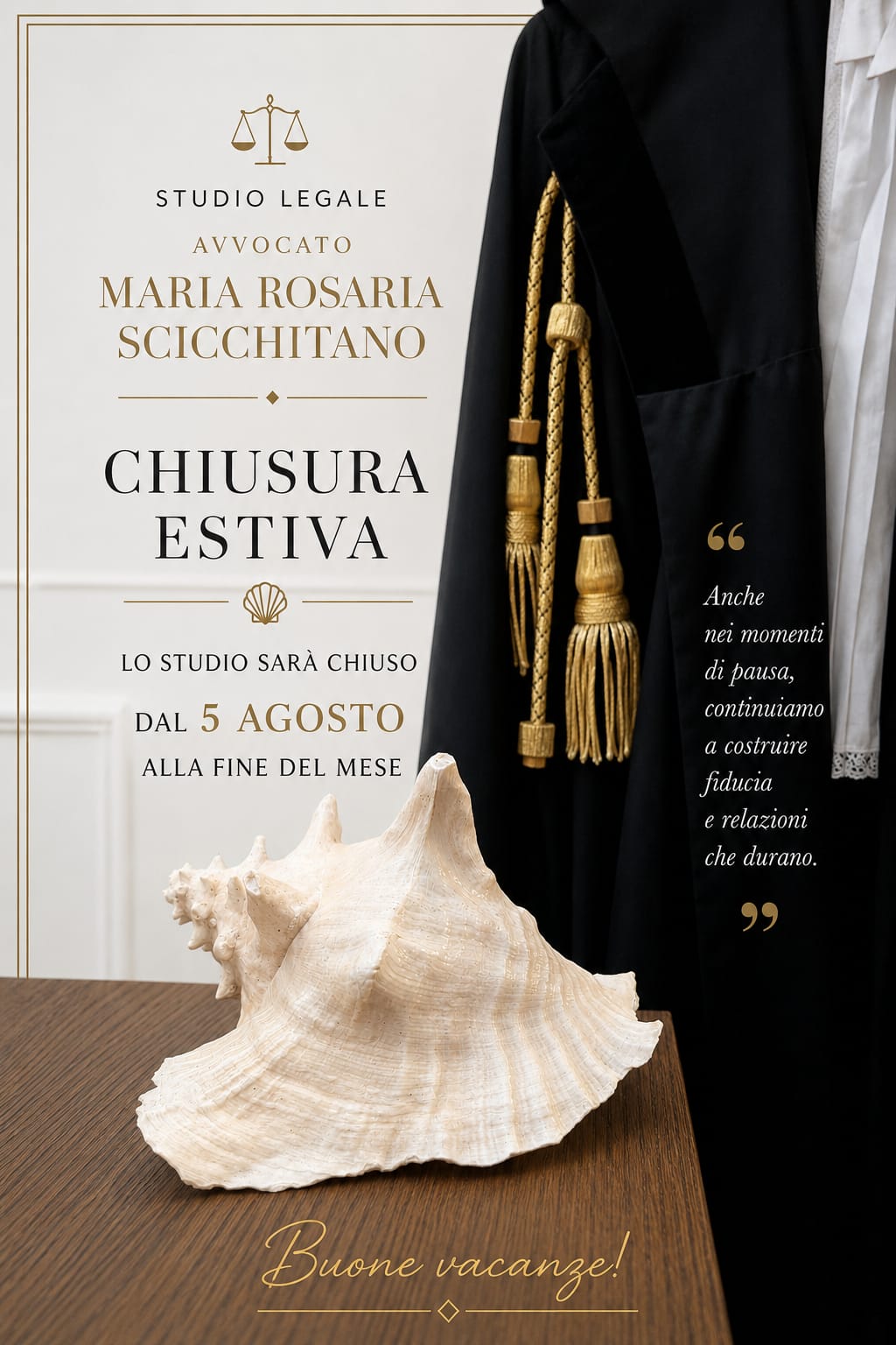 Chiusura Estiva 2026